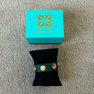 Rustic Cuff USA Flags Bracelet NWOT